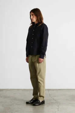 Best Sale Adam Shirt Plain Navy Men Shirts