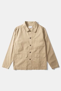 Shop Albatros Jacket Plain Tan Men Outerwear