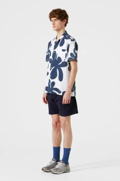 Clearance Alice Short Sleeve Shirt Printed Navy Men Shirts