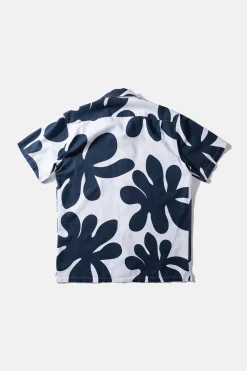 Clearance Alice Short Sleeve Shirt Printed Navy Men Shirts