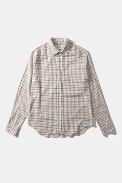 Clearance Blend Shirt Plain Beige Men Shirts
