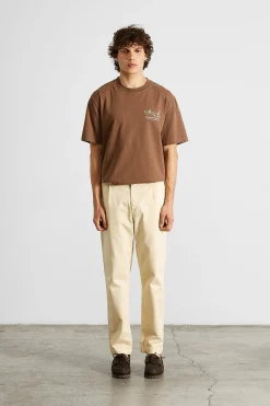 Store Calypso Ii Plain Brown Men T-Shirts
