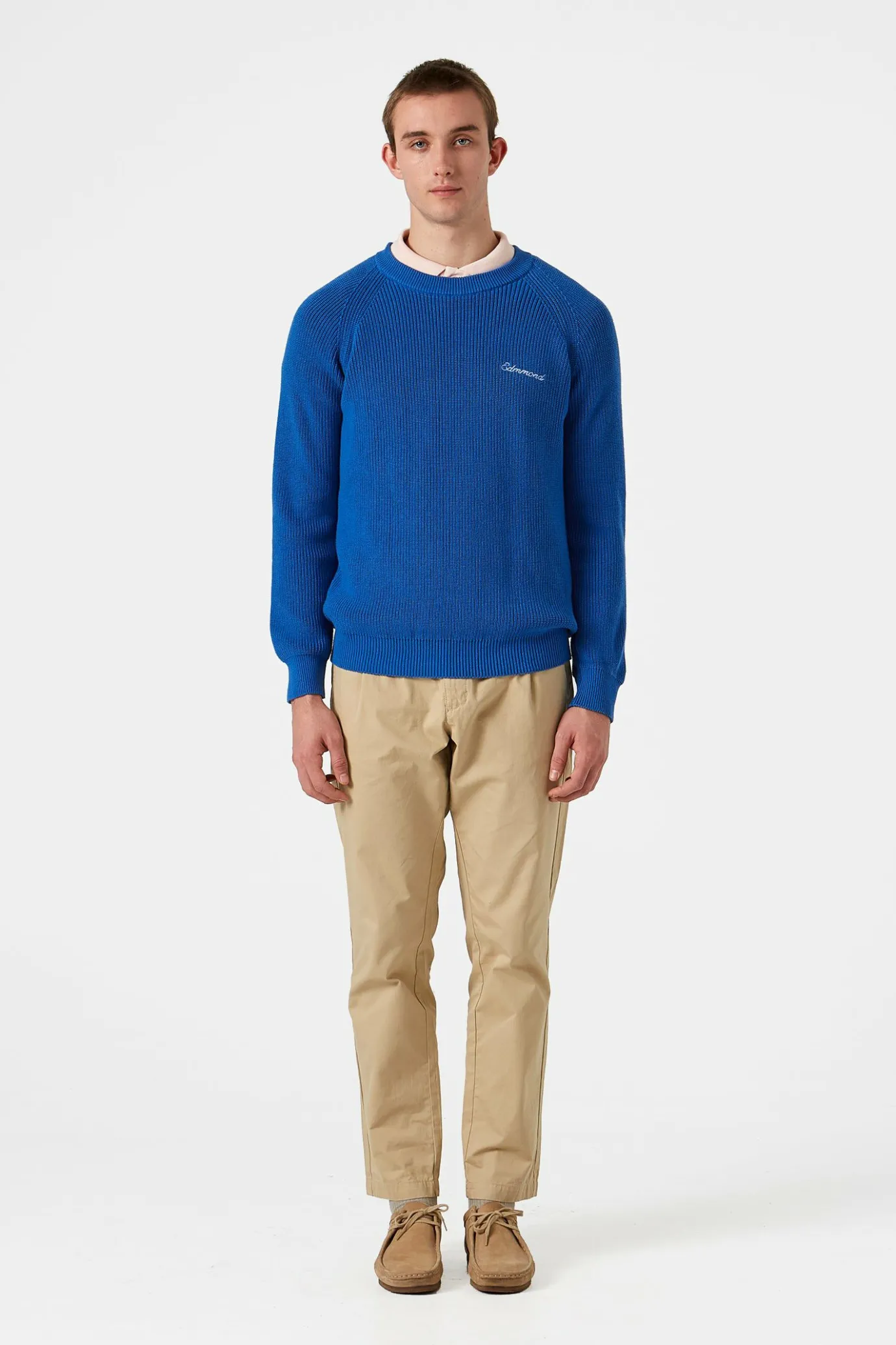 Shop Canale Sweater Plain Blue Men Knitwear