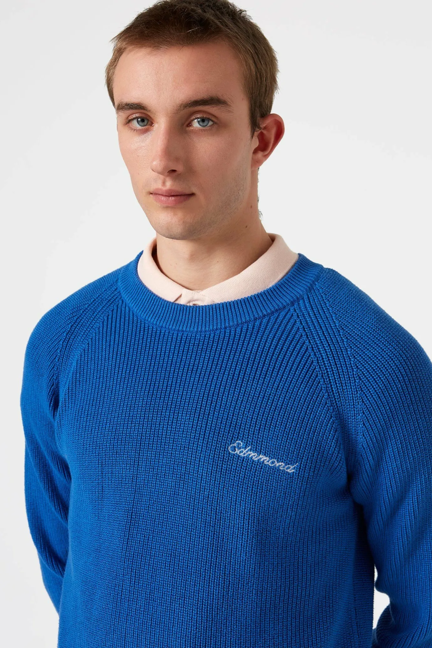 Shop Canale Sweater Plain Blue Men Knitwear