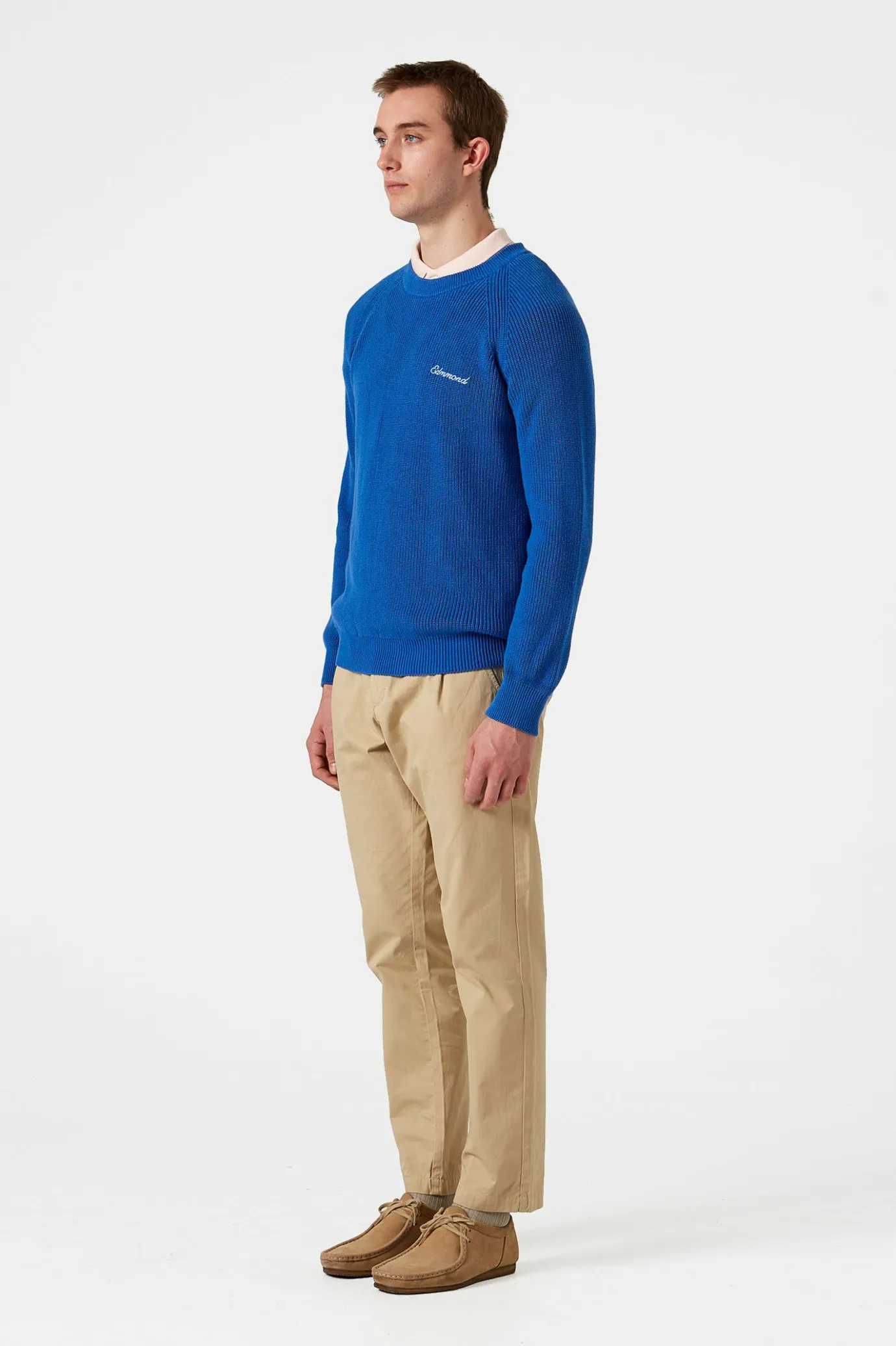 Shop Canale Sweater Plain Blue Men Knitwear