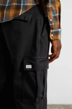 Discount Cargo Pants Plain Navy Men Trousers
