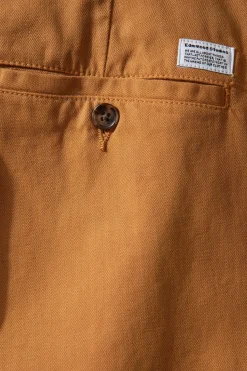 Best Chino Herringbone Plain Caramel Men Trousers