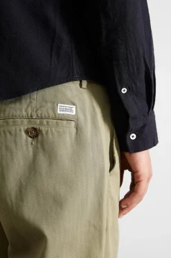 Shop Chino Herringbone Plain Khaki Men Trousers