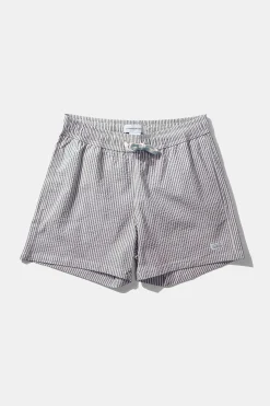 New Classic Seersucker Plain Navy Men Swimwear