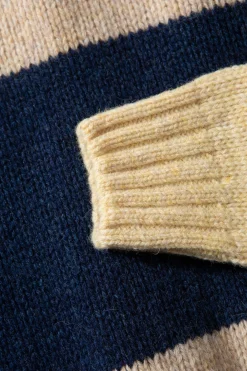 Sale Clown Sweater Colour Block Navy Men Knitwear