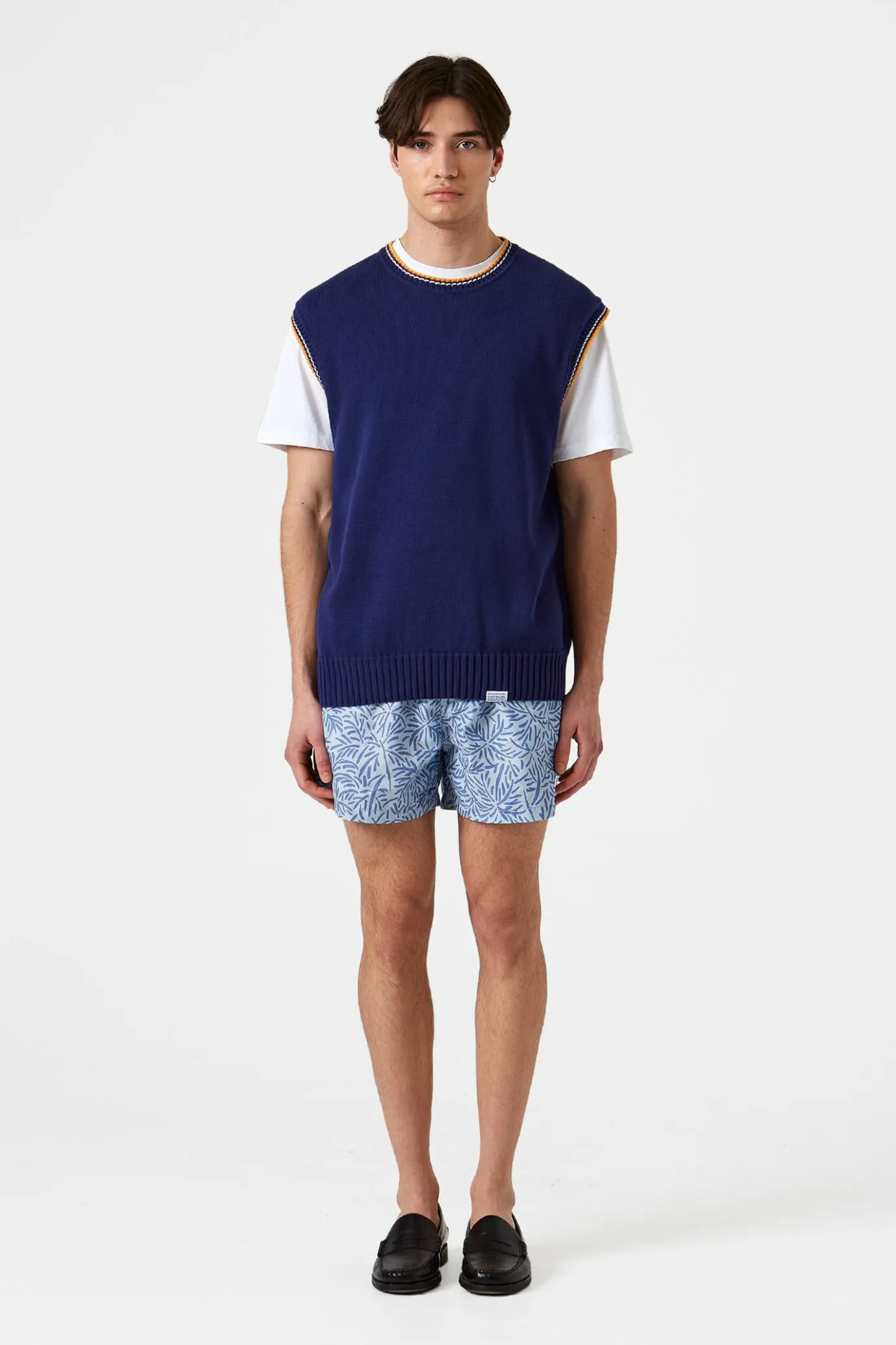 Sale Coco Pocket Plain Blue Men Swimwear