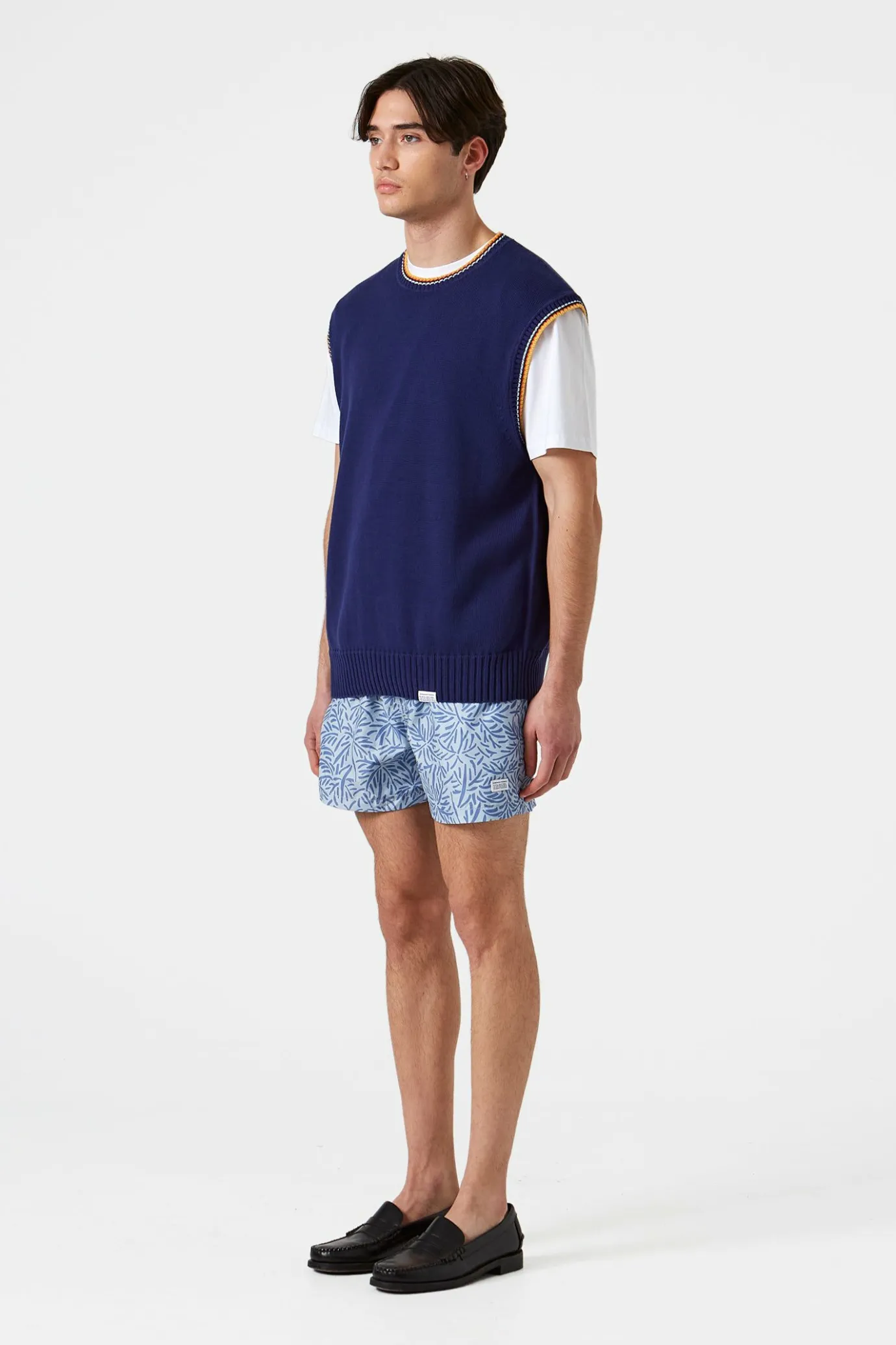 Sale Coco Pocket Plain Blue Men Swimwear
