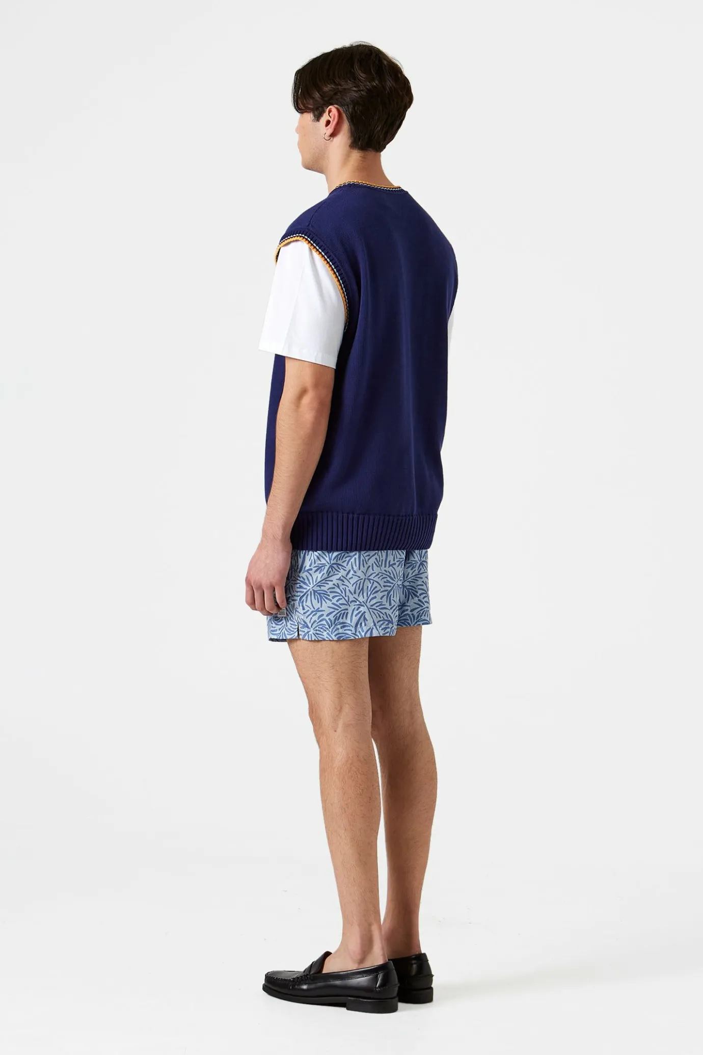 Sale Coco Pocket Plain Blue Men Swimwear