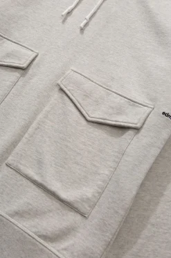 Cheap Collins Plain Light Grey Melange Men Sweatshirts