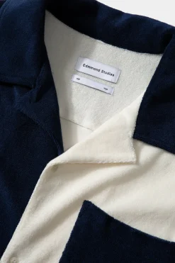 Shop Colour Block Terry Shirt Men Shirts