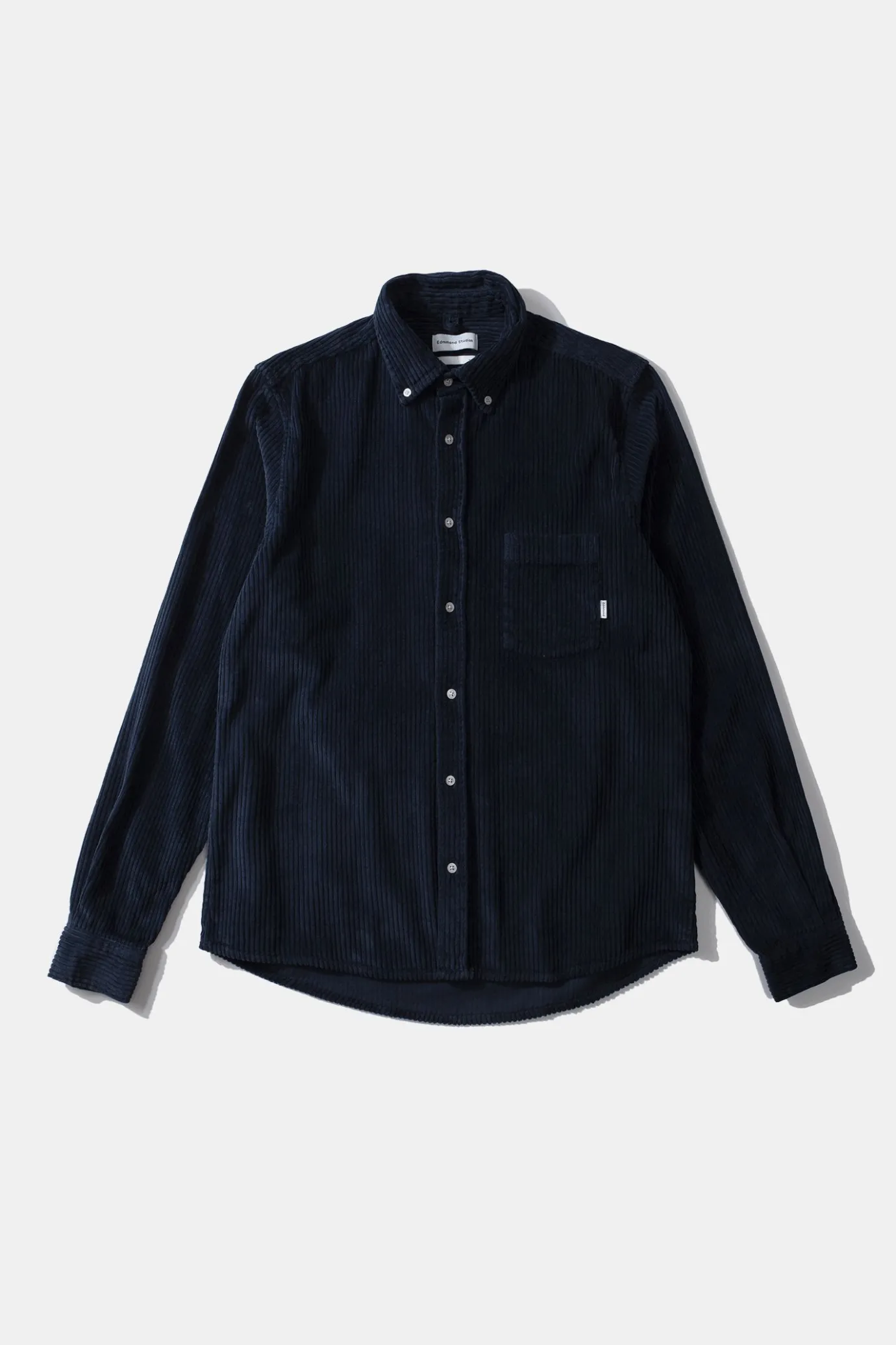 Cheap Cord Shirt Plain Navy Men Shirts