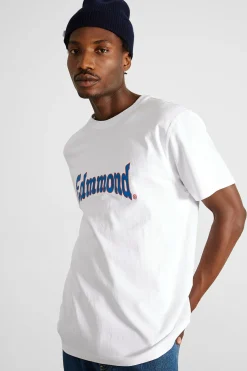 Clearance Curly Plain White Men T-Shirts