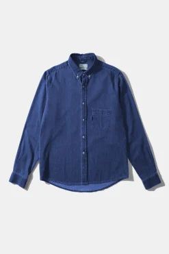 Shop Day Shirt Denim Plain Stonewash Men Shirts