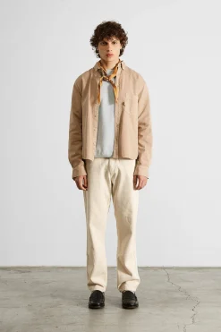 Flash Sale Day Shirt Twill Plain Tan Men Shirts