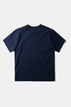 Cheap Duck Patch Plain Navy Men T-Shirts