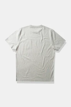 Best Sale Duck Patch Tee Plain Grey Melange Men T-Shirts