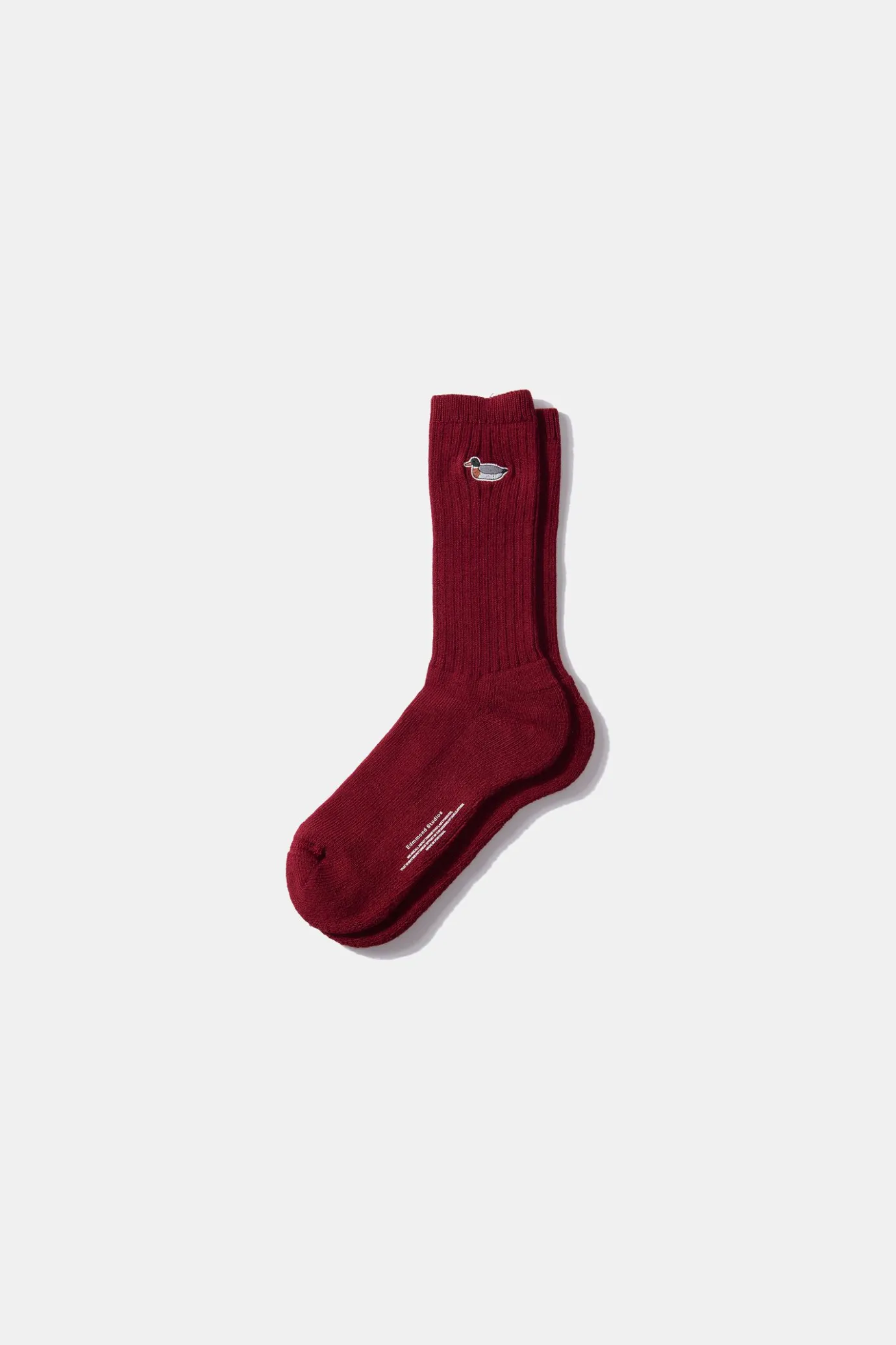 Hot Duck Socks Plain Bordeaux Men Accessories