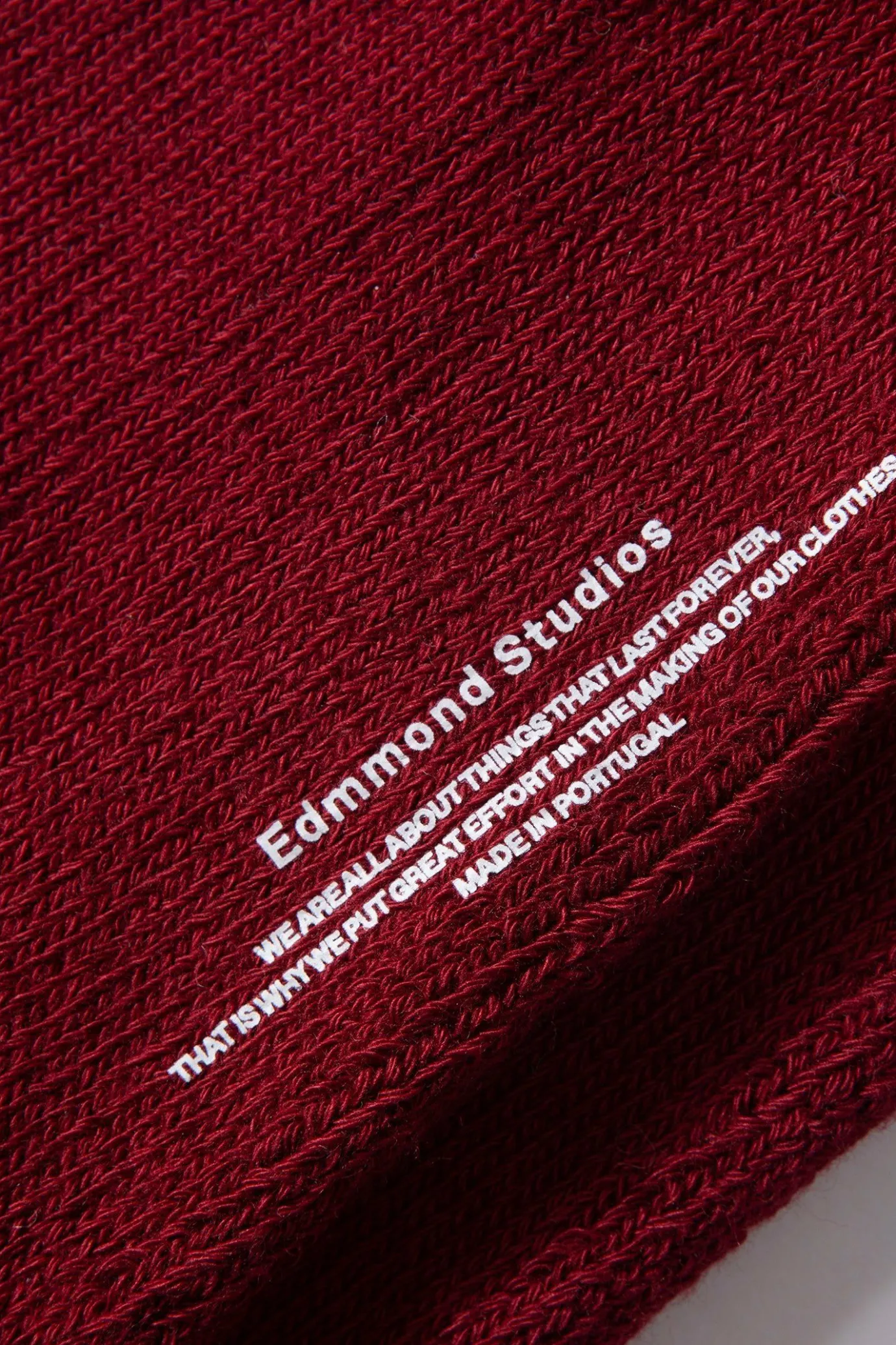 Hot Duck Socks Plain Bordeaux Men Accessories
