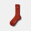Hot Duck Socks Plain Orange Men Accessories