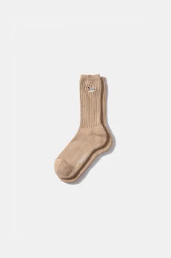 Outlet Duck Socks Plain Tan Men Accessories