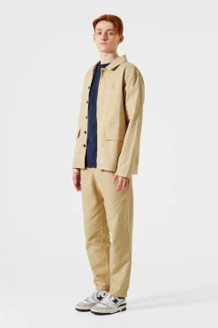 Clearance Dune Jacket Plain Beige Men Outerwear