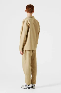 Clearance Dune Jacket Plain Beige Men Outerwear