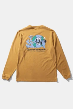 Discount Enterprises Ls Plain Caramel Men T-Shirts