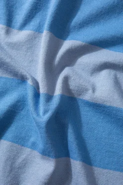 Hot Faran Stripes Plain Blue Men T-Shirts