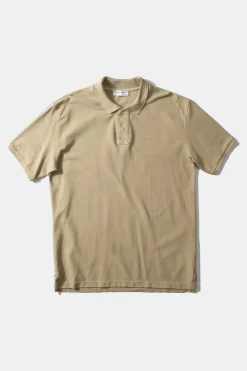 Discount Ferry Polo Plain Tan Men Polos