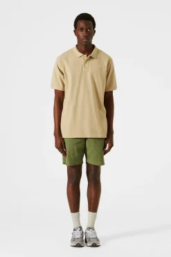 Discount Ferry Polo Plain Tan Men Polos