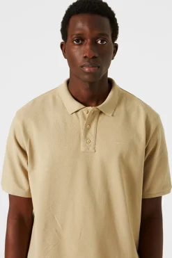 Discount Ferry Polo Plain Tan Men Polos