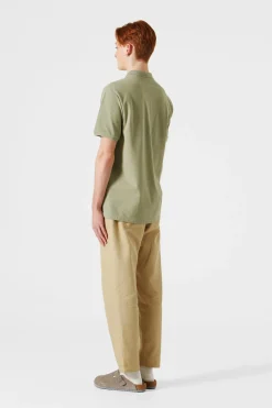 Shop Ferry Polo Plain Taupe Men Polos