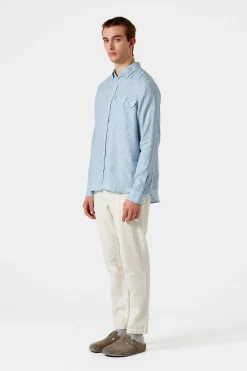 Flash Sale Free Shirt Plain Light Blue Men Shirts