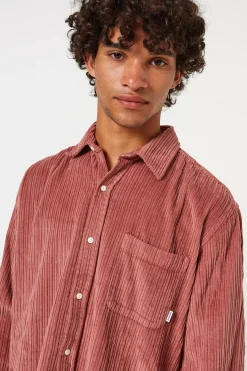 Best French Cord Shirt Plain Salmon Men Shirts