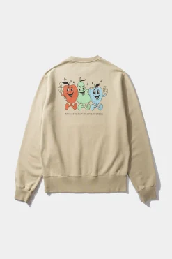 Online Fruits Plain Tan Men Sweatshirts