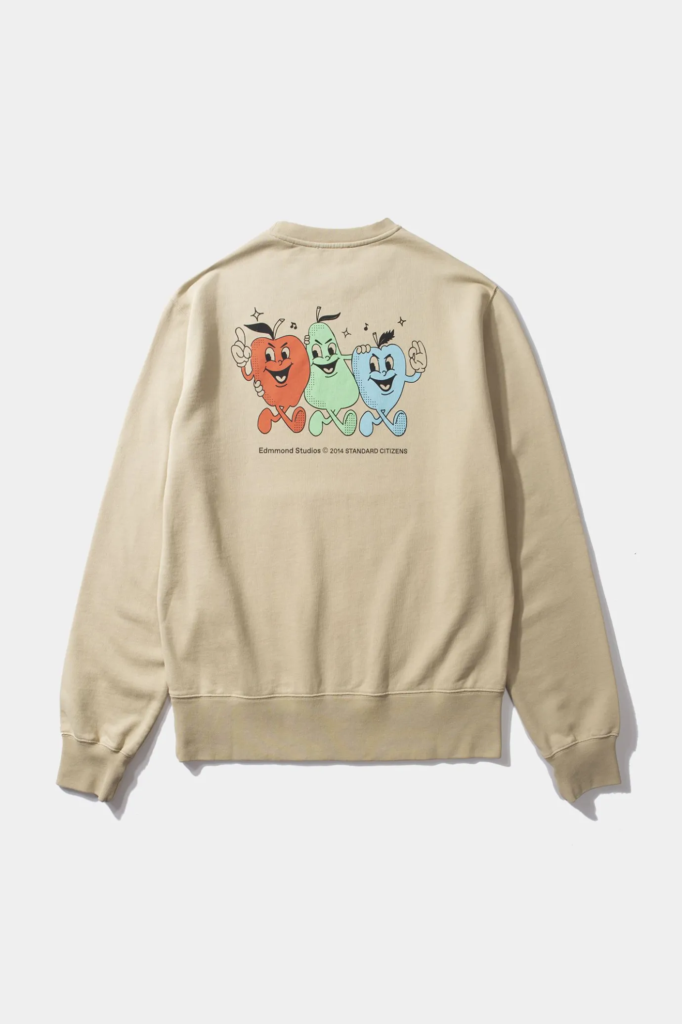 Online Fruits Plain Tan Men Sweatshirts