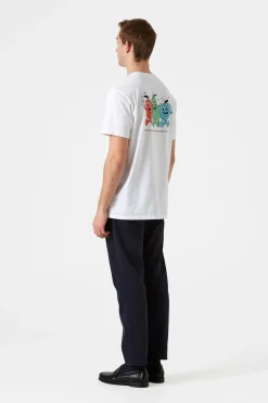 Online Fruits Tee Plain White Men T-Shirts