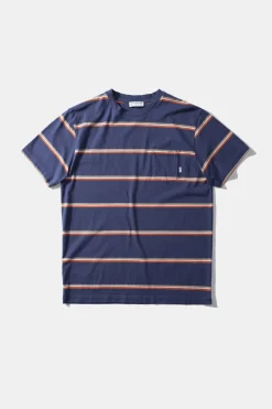 Best Gavin Stripes Plain Navy Men T-Shirts