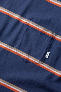 Best Gavin Stripes Plain Navy Men T-Shirts