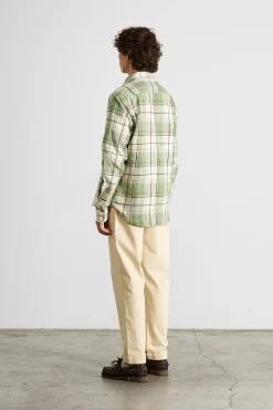 Hot Glober Shirt Plain Green Men Shirts
