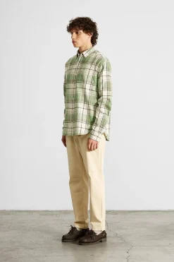 Hot Glober Shirt Plain Green Men Shirts