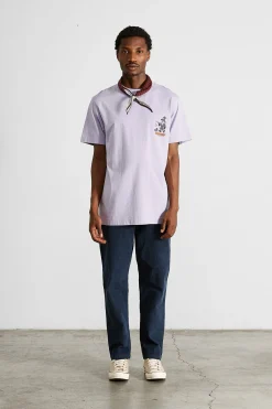 Flash Sale Hocus Plain Light Purple Men T-Shirts