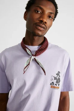 Flash Sale Hocus Plain Light Purple Men T-Shirts