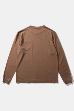 New Hugo Ls Plain Brown Men T-Shirts