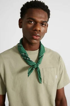 Shop Hugo Plain Olive Men T-Shirts